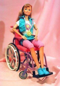 Barbie en silla de ruedas