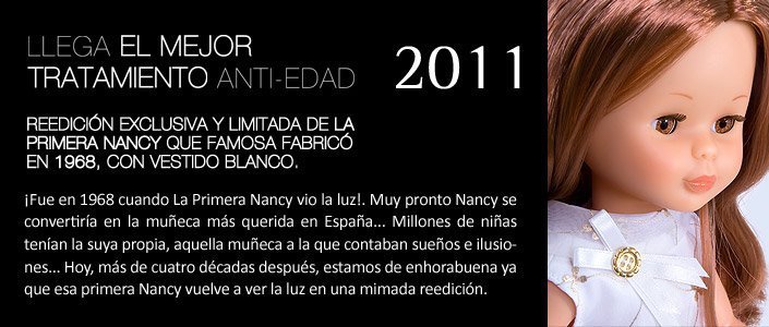 Foto campaña Nancy colección Mi Primera Nancy - reedición 2011