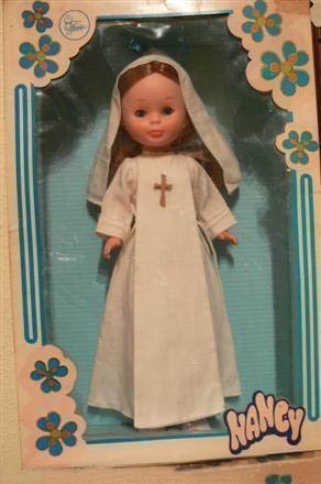 Foto muñeca de Comunión Nancy año 1970