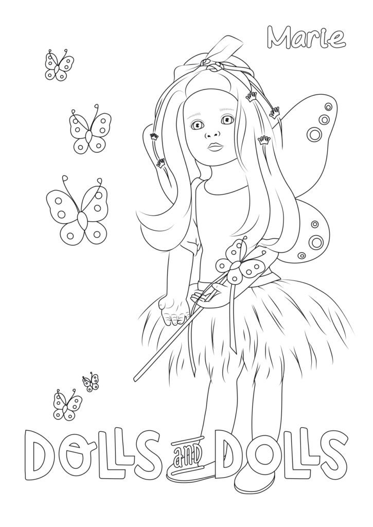 Dibujos de MUÑECAS para COLOREAR GRATIS - Dolls And Dolls