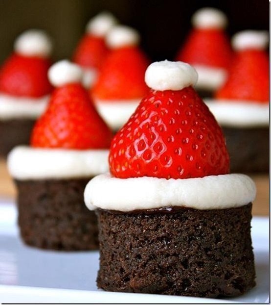 postres navideños brownies