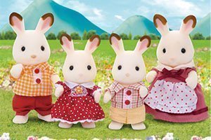 Figurine Lapin famille sylvanian enfant (1 seul personnage) - jouet vintage  - Sylvanian Families