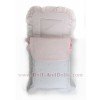 Saco ositos bordados Rosa cochecito Arrue y Bebelux