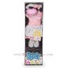 Ropa para muñeca Nancy 43 cm - Moda en perchas - Vestido rosa con turbante