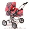 Cochecito pequeño Chic Smarty Fucsia-Gris círculos 57 cm