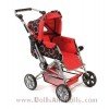 Cochecito Chic Road Star Rojo círculos 85 cm