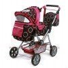 Cochecito Chic Road Star Círculos Fucsia 85 cm