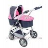 Cochecito 77 cm Emotion 2 en 1 para muñecas - Combi silla y capazo Bayer Chic 2000 - Rosa-Marino
