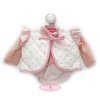 Ropa para muñecos Antonio Juan 40-42 cm - Suéter de lana rosa con chaleco de estrellitas rosas