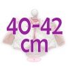 Ropa para muñecos Antonio Juan 40-42 cm - Suéter de lana rosa con chaleco de estrellitas rosas