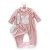 Ropa para muñecos Antonio Juan 40-42 cm - Pijama rosa conejito