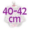 Ropa para muñecos Antonio Juan 40-42 cm - Conjunto blanco con estampado natural
