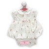 Ropa para muñecos Antonio Juan 40-42 cm - Conjunto blanco con estampado de animalitos