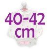 Ropa para muñecos Antonio Juan 40-42 cm - Conjunto blanco con estampado de animalitos