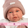 Muñeca Antonio Juan 52 cm - "Mi primer Reborn" Daniela con chaqueta borreguito