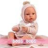 Muñeca Antonio Juan 42 cm - Recién Nacida Erika con toquilla rosa