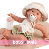 Muñeca Antonio Juan 42 cm - Recién nacida Mia Pipí playera