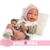 Muñeca Antonio Juan 42 cm - Recién Nacida Pipa con chaleco borreguito