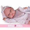 Muñeca Antonio Juan 34 cm - Tufi con bolitas y babero