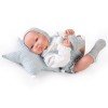 Muñeco Antonio Juan 42 cm - Recién nacido Nico parejita con cojín de estrella