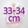 Ropa para muñecos Antonio Juan 33-34 cm - Conjunto de huellas con gorro