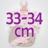 Ropa para muñecos Antonio Juan 33-34 cm - Conjunto estrellas con gorro