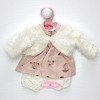 Ropa para muñecos Antonio Juan 33-34 cm - Conjunto conejitos con chaqueta blanca