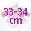 Ropa para muñecos Antonio Juan 33-34 cm - Vestido conejitos con chaqueta rosa