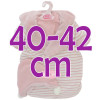 Ropa para muñecos Antonio Juan 40 - 42 cm - Colección Sweet Reborn - Body rosa con saco y gorro