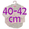 Ropa para muñecos Antonio Juan 40 - 42 cm - Colección Sweet Reborn - Conjunto floral con chaqueta y gorro