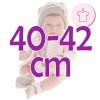 Ropa para muñecos Antonio Juan 40 - 42 cm - Colección Sweet Reborn - Conjunto rosa con gorro y peúcos