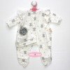 Ropa para muñecos Antonio Juan 40 - 42 cm - Colección Sweet Reborn - Pijama elefantes con gorro