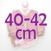 Ropa para muñecos Antonio Juan 40-42 cm - Pelele estrellas con chaqueta rosa y gorro