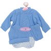 Ropa para muñecos Antonio Juan 52 cm - Colección Mi Primer Reborn - Conjunto azul con gorro y peúcos