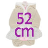 Ropa para muñecos Antonio Juan 52 cm - Colección Mi Primer Reborn - Conjunto beige con chaqueta