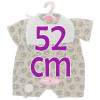 Ropa para muñecos Antonio Juan 52 cm - Colección Mi Primer Reborn - Pelele beige ovejitas con gorro