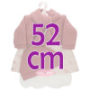 Ropa para muñecos Antonio Juan 52 cm - Colección Mi Primer Reborn - Vestido rosa con chaqueta, bufanda y gorro