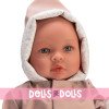 Muñeca Así 46 cm - Leo con conjunto chubasquero rosa
