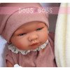 Ropa para Muñecas Así 43 cm - Body y gorro de punto rosa con manta beige para muñeca María