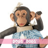 Muñeco animal Así 32 cm - Nilo el Chimpancé con conjunto Colección Noel