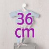 Ropa para Muñecas Así 36 cm - Camisa, pololo y capota celestes para muñeco Koke