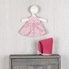 Ropa para Muñecas Así 20 cm - Vestido de flores rosa con capota fucsia para muñeca Bomboncín 