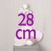 Ropa para Muñecas Así 28 cm - Pelele rosa con cojín nube rosa para muñeca Gordi