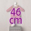 Ropa para Muñecas Así 46 cm - Pijama rosa con antifaz para muñeco Leo