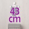 Ropa para Muñecas Así 43 cm - Ropa interior de punto azul para muñecos María y Pablo