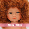 Muñeca D'Nenes 34 cm - Celia con pelo pelirrojo rizado sin ropa