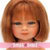 Muñeca D'Nenes 34 cm - Marieta con pelo liso pelirrojo sin ropa
