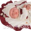 Muñeca Antonio Juan 40 cm - Luna cojín granate