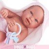 Muñeca Antonio Juan 42 cm - Recién nacido Pipa toalla niña
