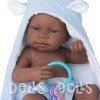 Muñeco Antonio Juan 42 cm - Recién nacido Negrito toalla niño